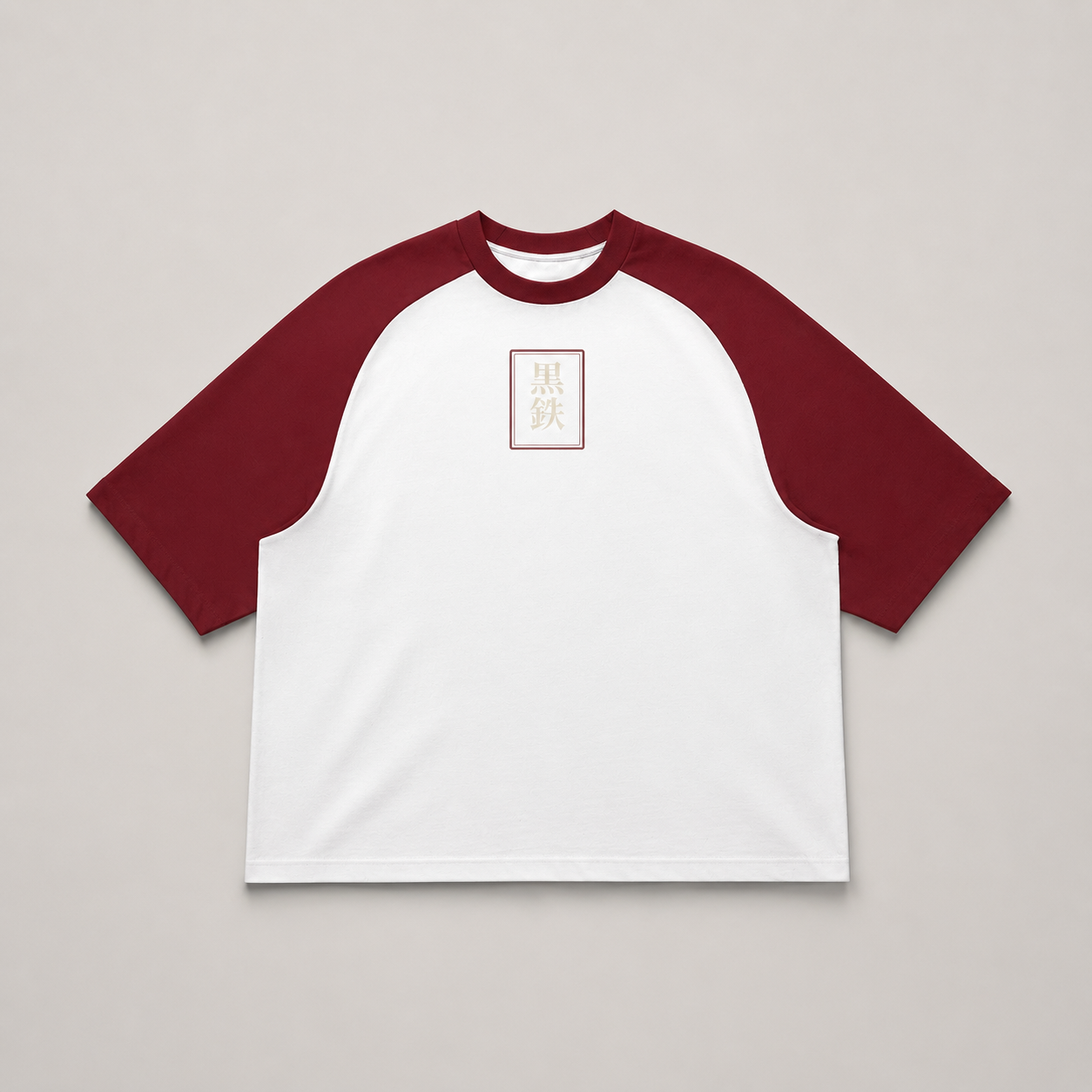 Kitsune Veil — Japanese Fox Raglan T-Shirt
