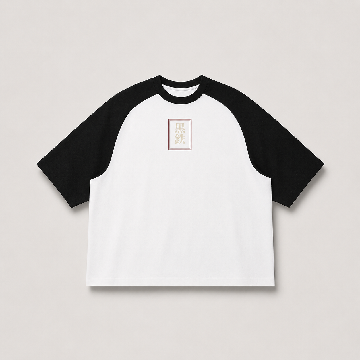 Kitsune Veil — Japanese Fox Raglan T-Shirt