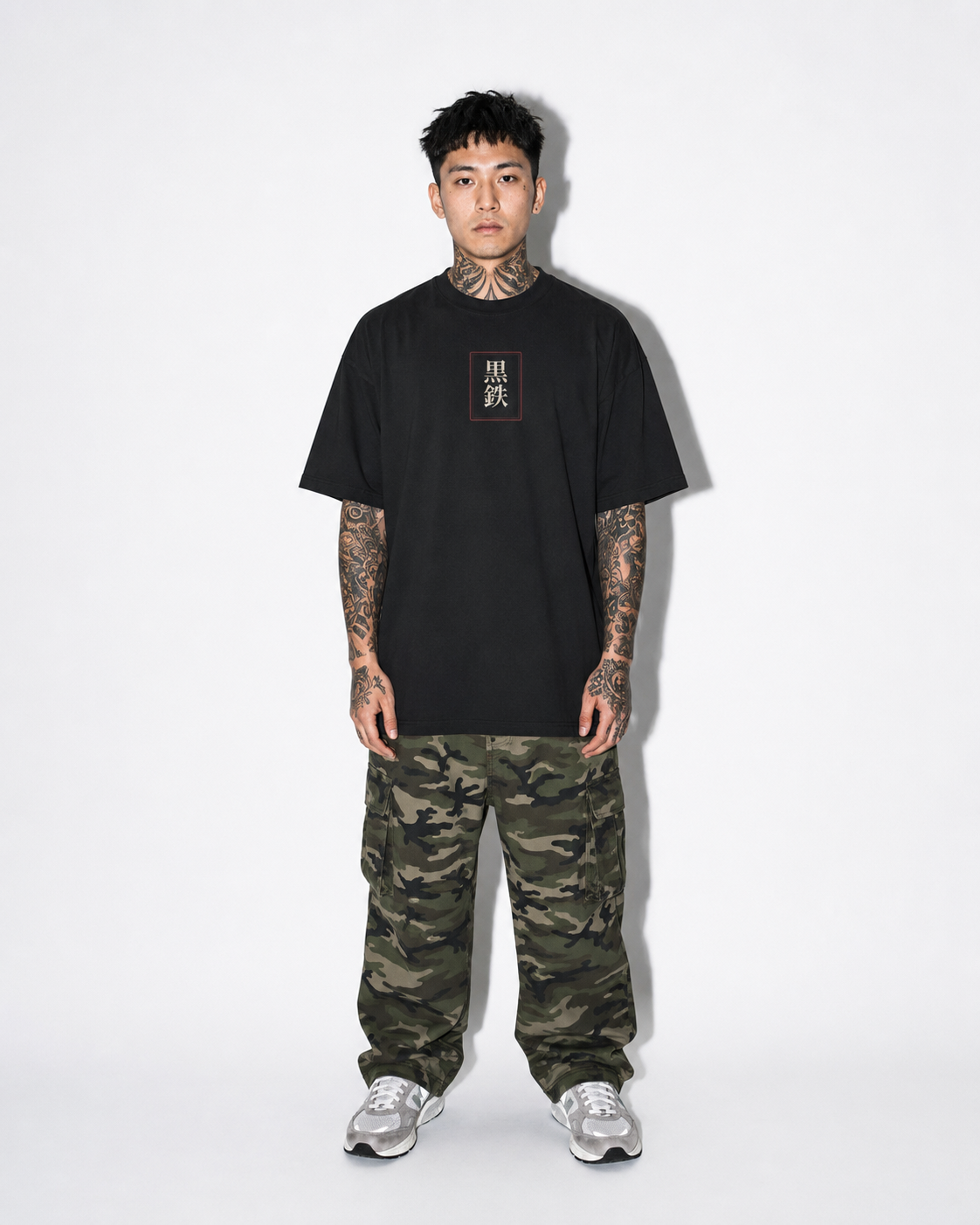 Dragon’s Ascent Japanese dragon oversized T-shirt by KUROGANE