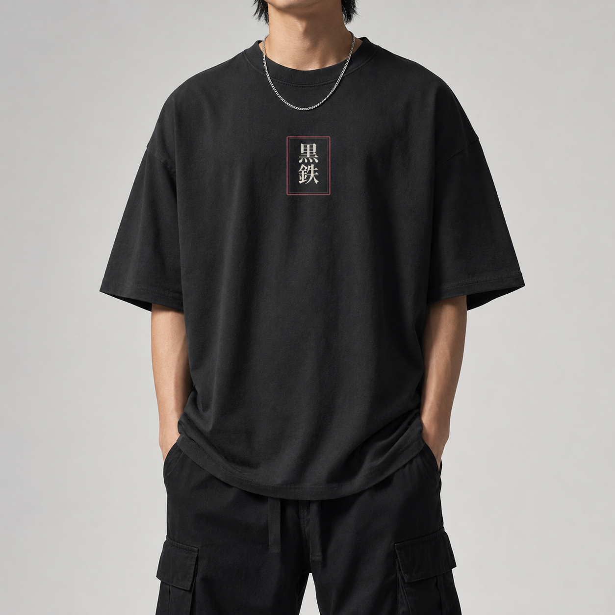 Falling Blossom Japanese sakura oversized T-shirt by KUROGANE