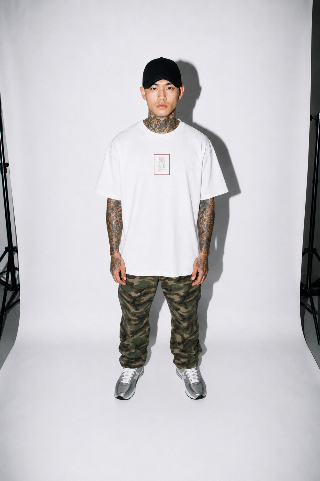 Last Light Pagoda Japanese tower oversized T-shirt by KUROGANE