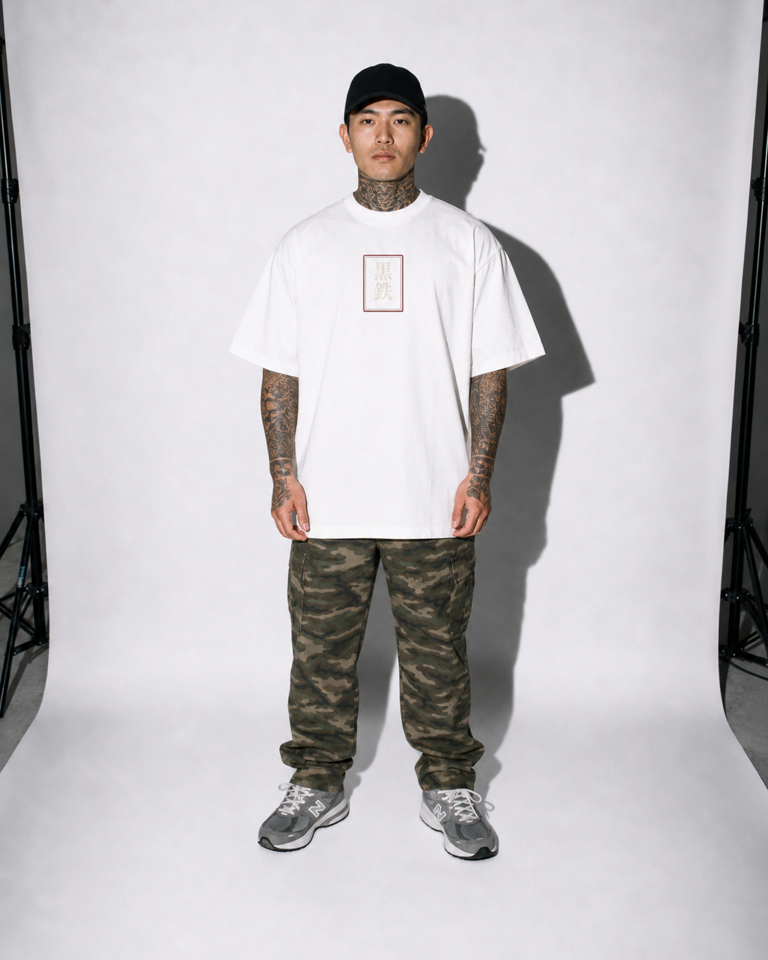Ashborn Flight Japanese phoenix oversized T-shirt by KUROGANE