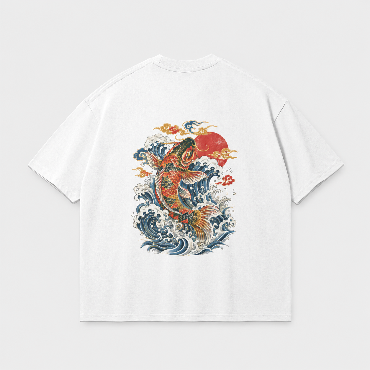 Against the Current Japanese koi oversized T-shirt by KUROGANE