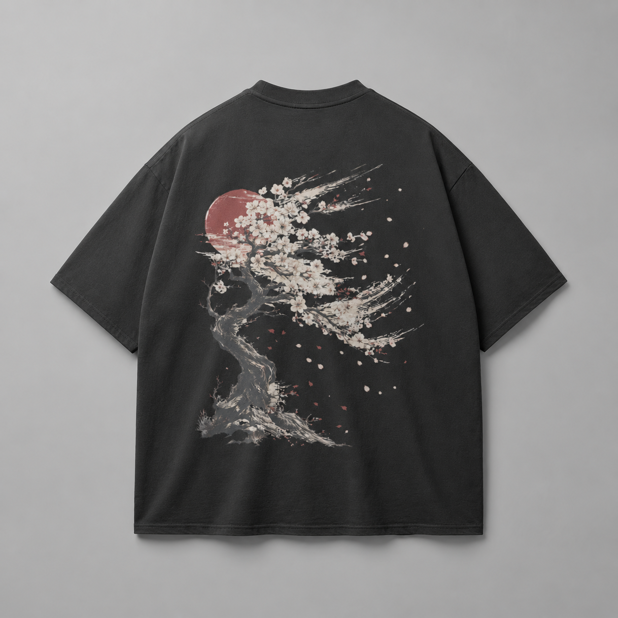 Silent Sakura — Japanese Blossom Graphic T-Shirt