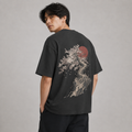 Sakura Blood Moon — Japanese Blossom Graphic T-Shirt
