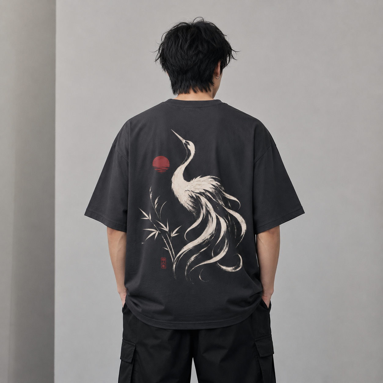Rising Crane — Japanese Crane Graphic T-Shirt