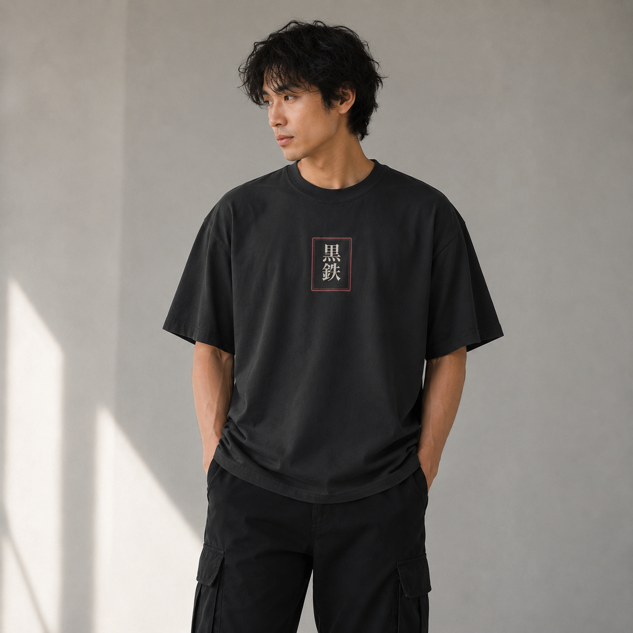 Red Moon Crane — Japanese Crane Graphic T-Shirt