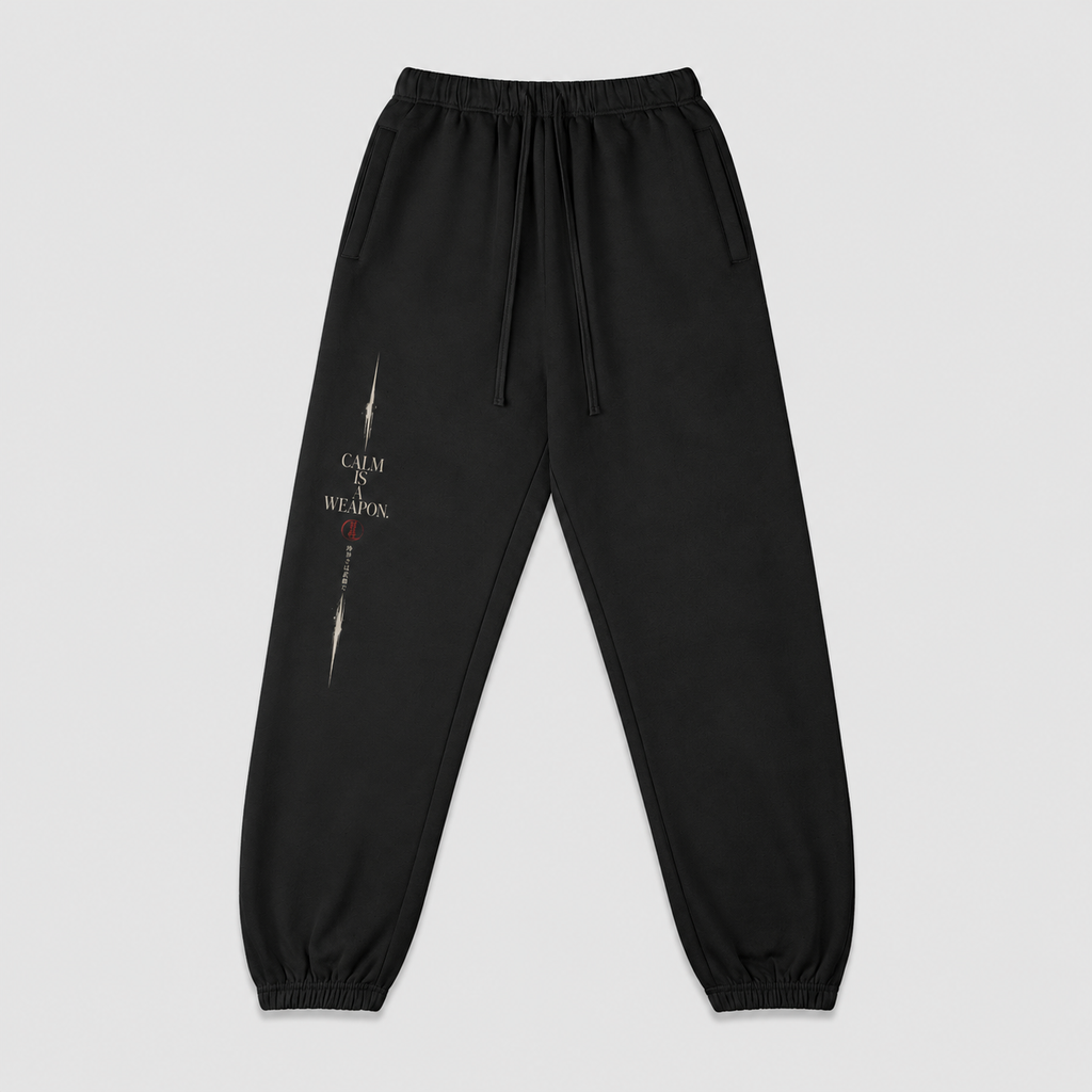 Calm Is A Weapon — Japanese Graphic Sweatpants