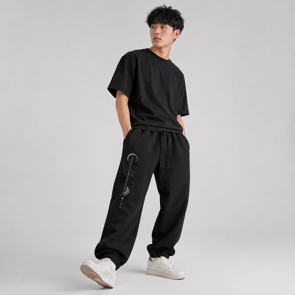 Grace Under Pressure — Japanese Graphic Sweatpants