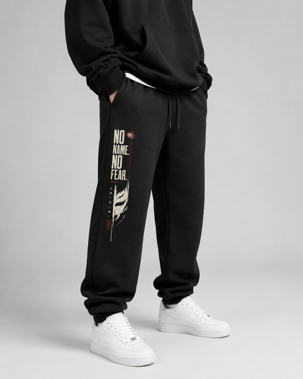 No Name, No Fear — Japanese Graphic Sweatpants