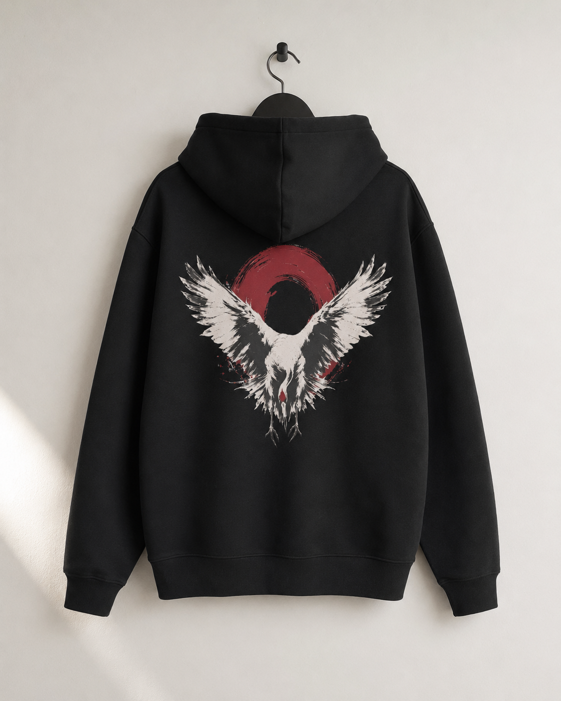 Still Water Crane Japanese hoodie product view