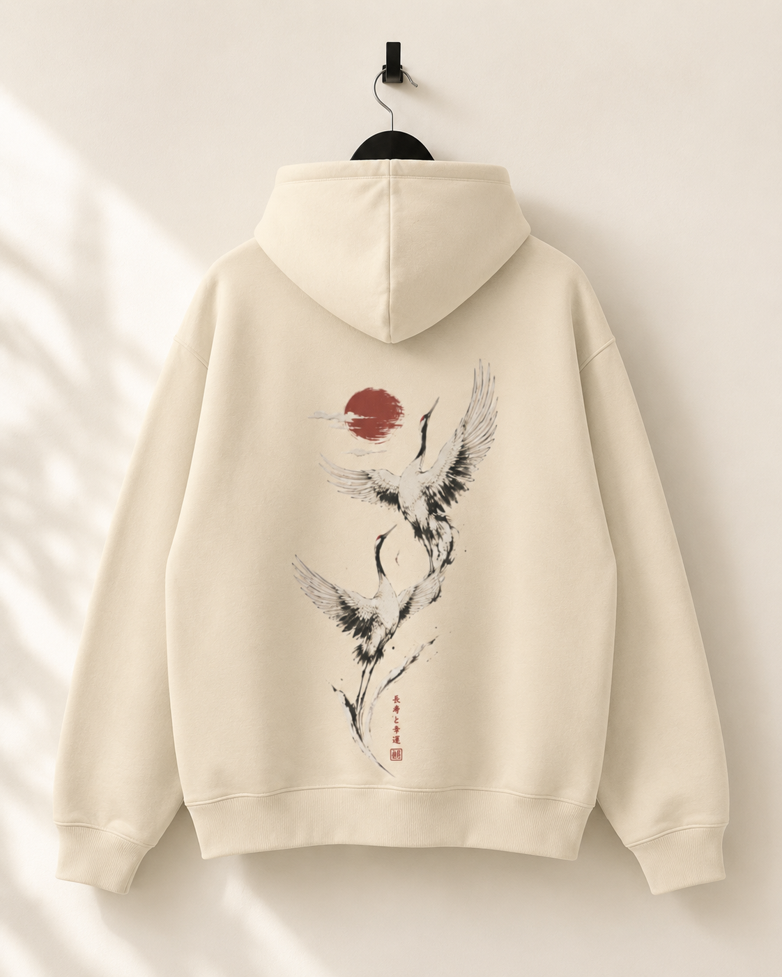 Twin Crane hoodie front view