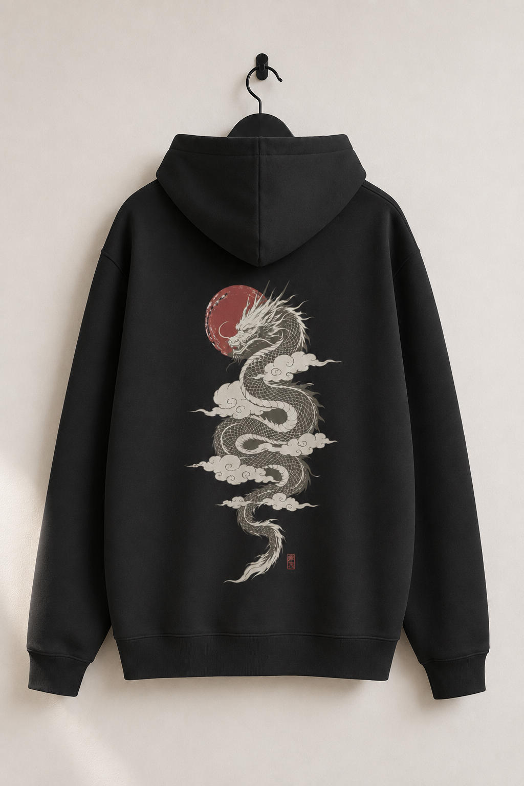 Nameless Dragon Japanese hoodie product view