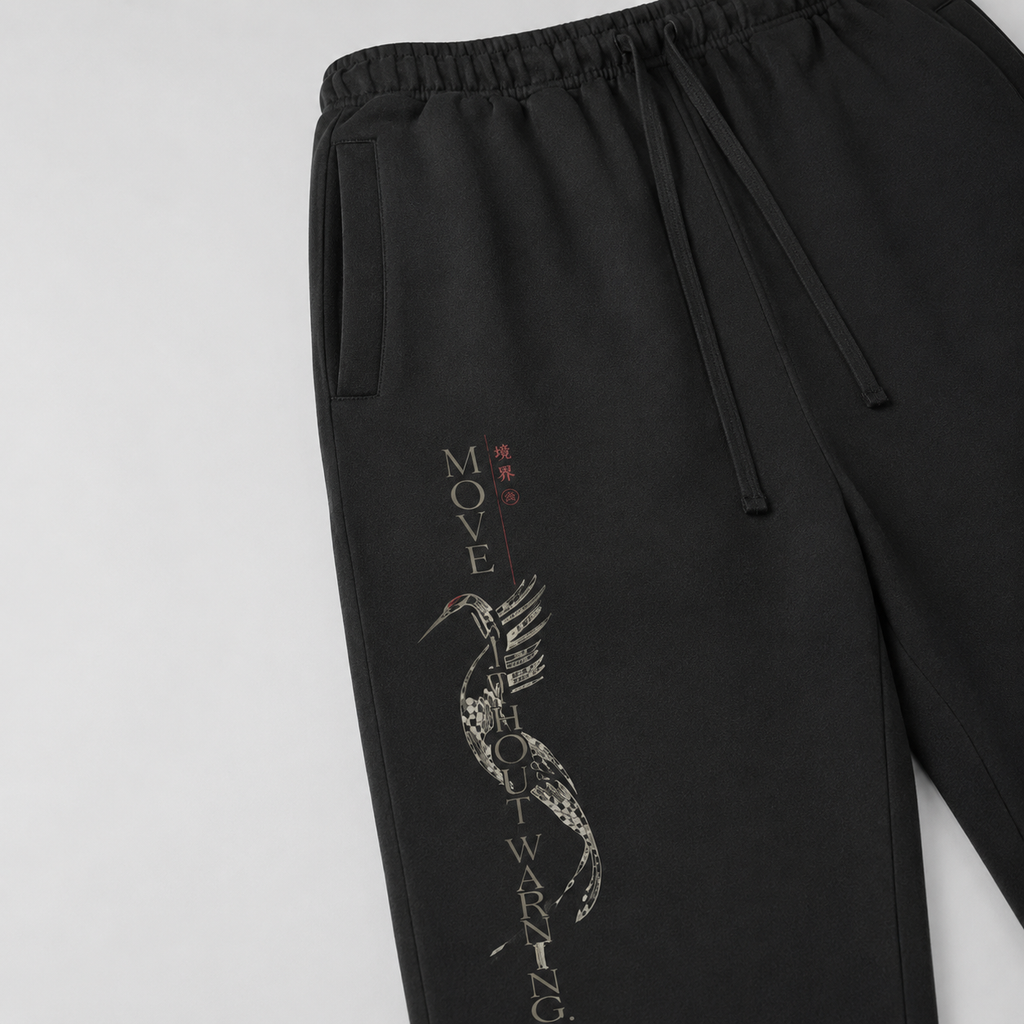 Built In Stillness — Japanese Graphic Sweatpants