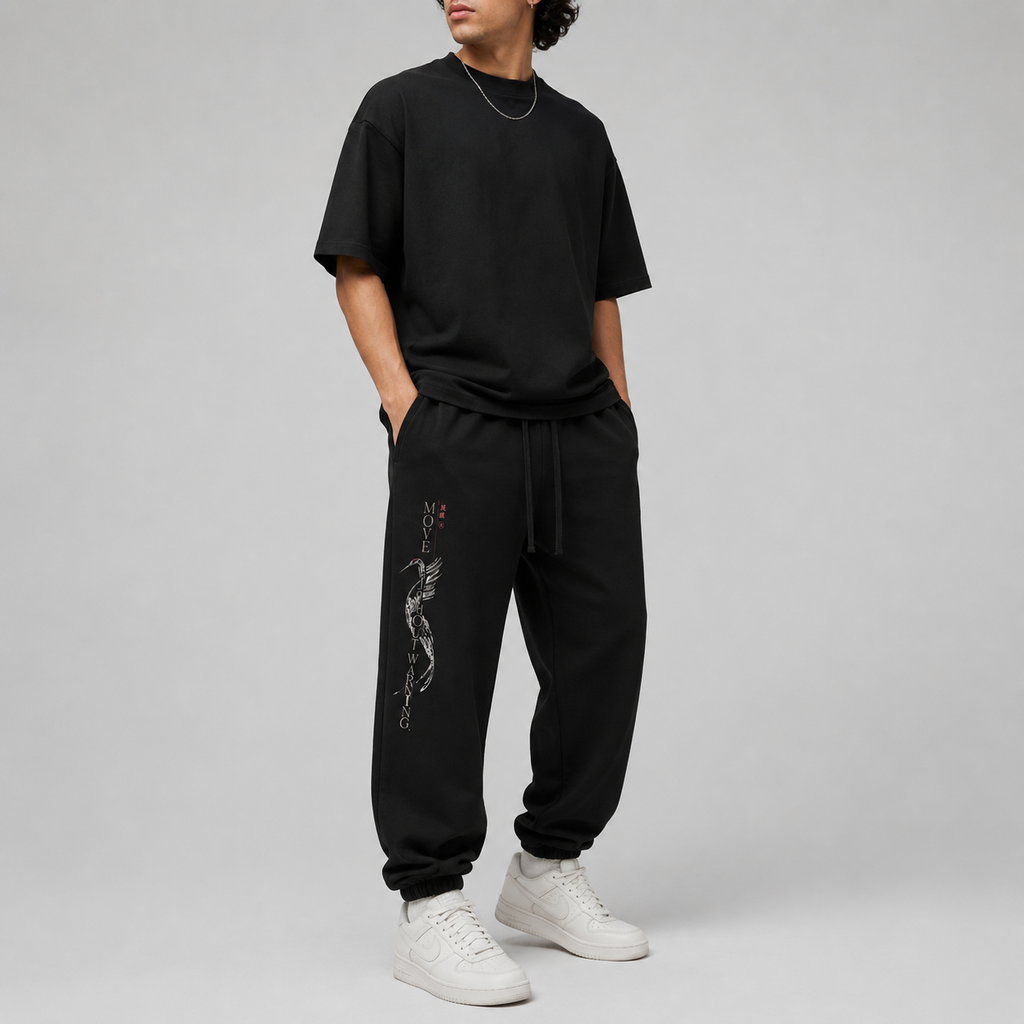 Built In Stillness — Japanese Graphic Sweatpants