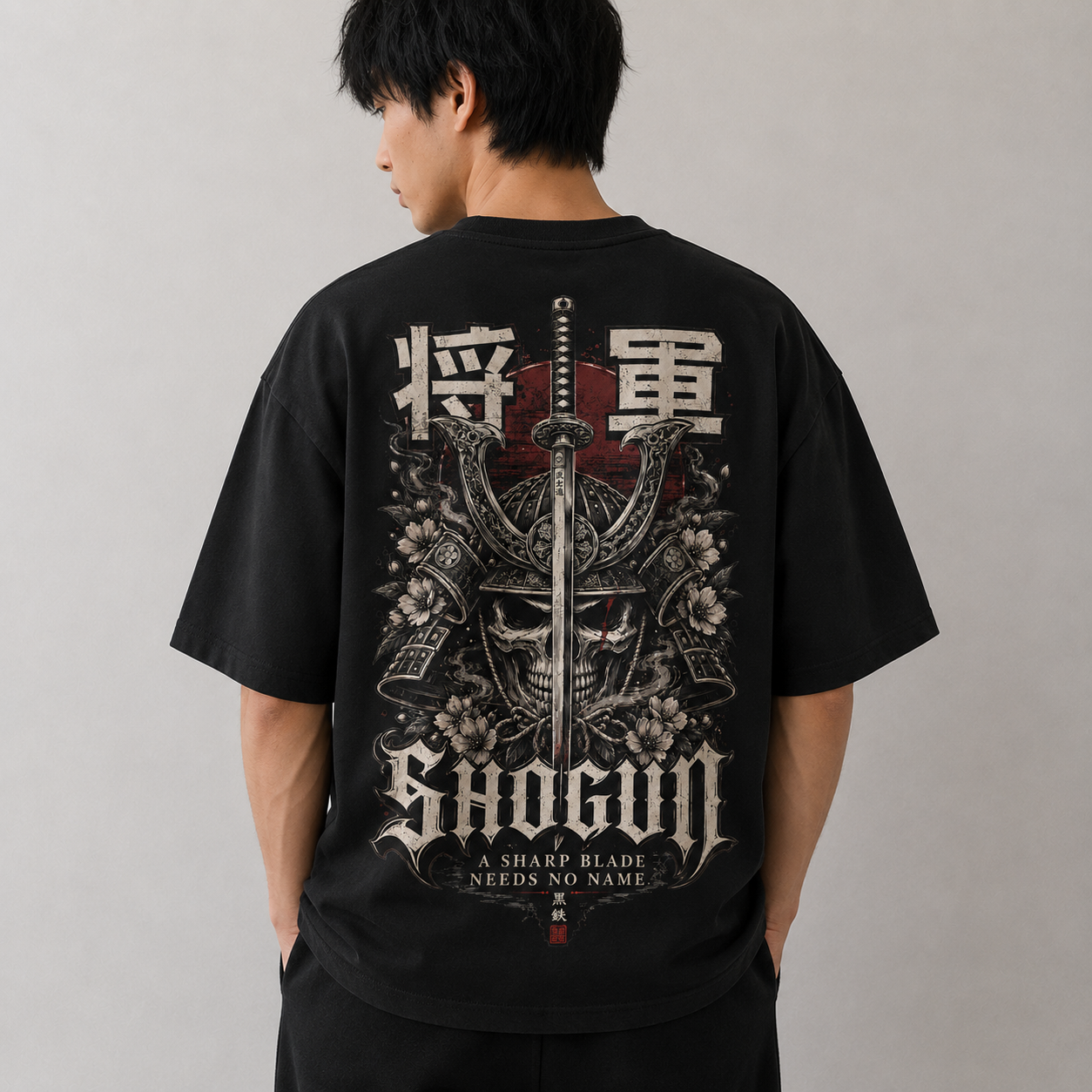 KUROGANE Chapter One Nameless black graphic t-shirt