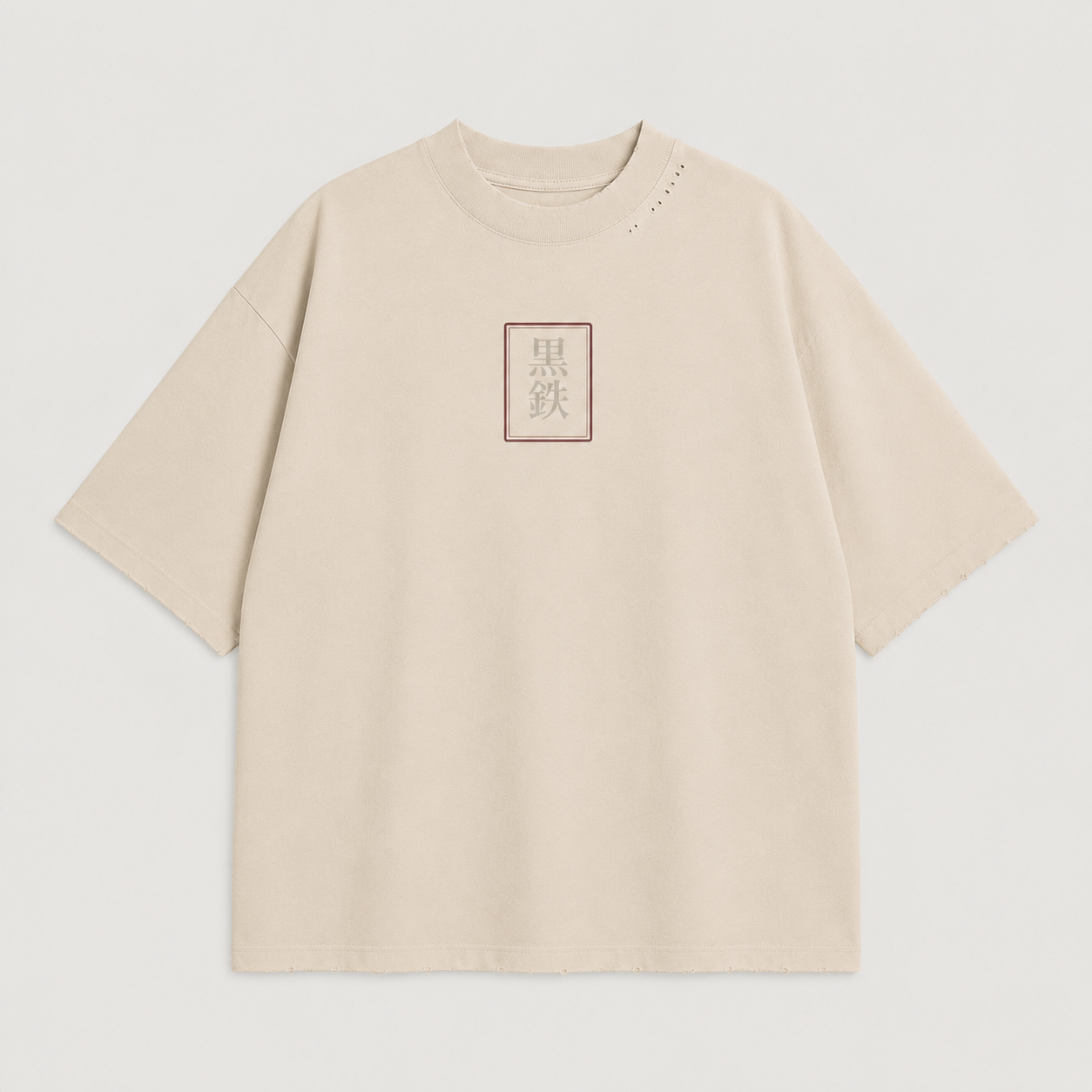 KUROGANE Crimson Torii heavyweight Japanese streetwear tee product mockup