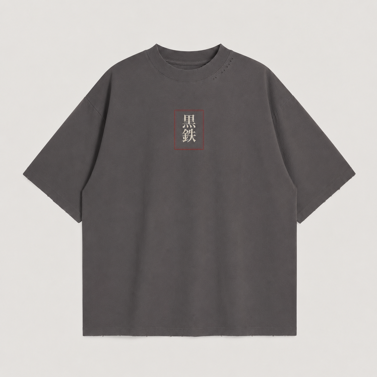 Heavyweight KUROGANE Crimson Torii Japanese landscape T-shirt studio mockup