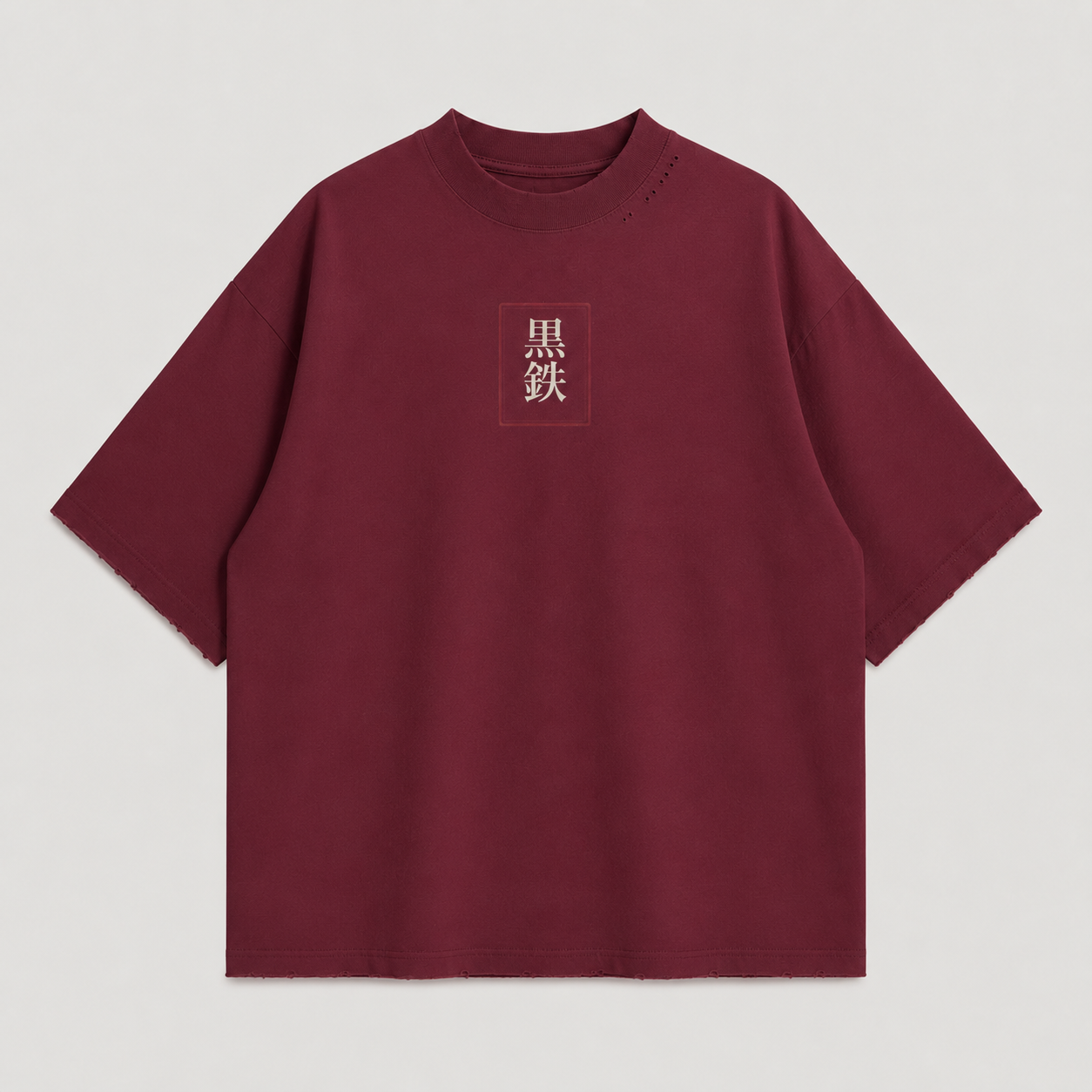 KUROGANE Crimson Torii heavyweight oversized Japanese tee garment view