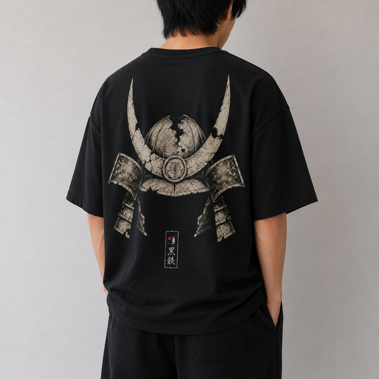 HELMET Ruin dark Japanese streetwear t-shirt lifestyle image