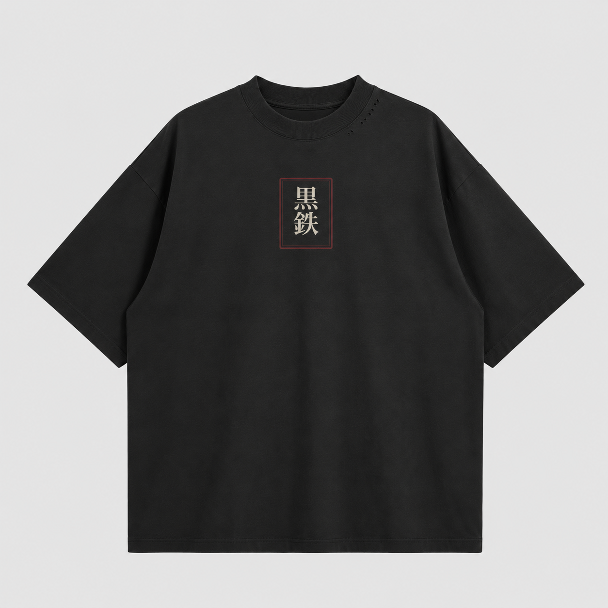 KUROGANE Kitsune Veil oversized Japanese kitsune streetwear T-shirt product view