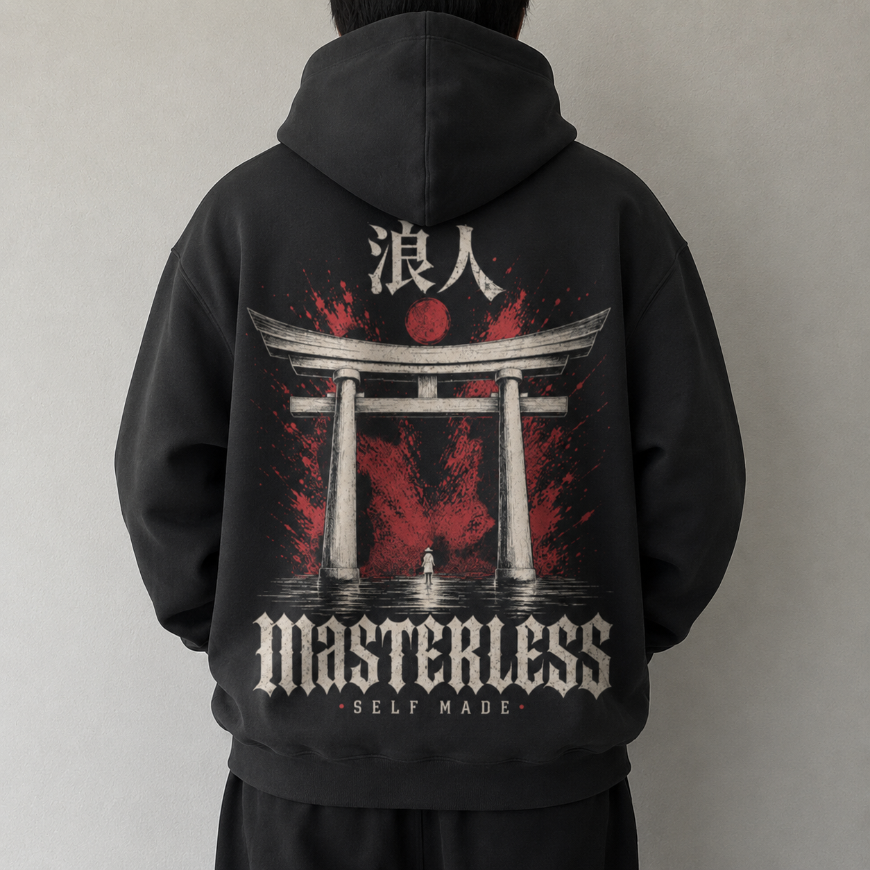 MASTERLESS Gate dark Japanese streetwear hoodie lifestyle image