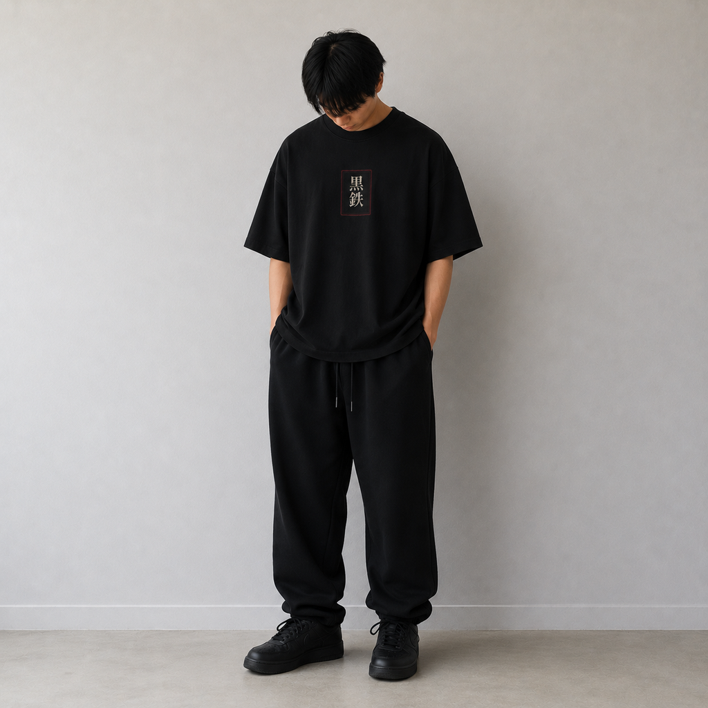 NO NAME Blade black t-shirt back view by KUROGANE