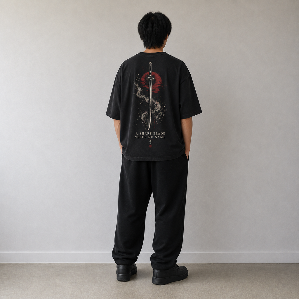 NO NAME Blade dark Japanese streetwear t-shirt lifestyle image