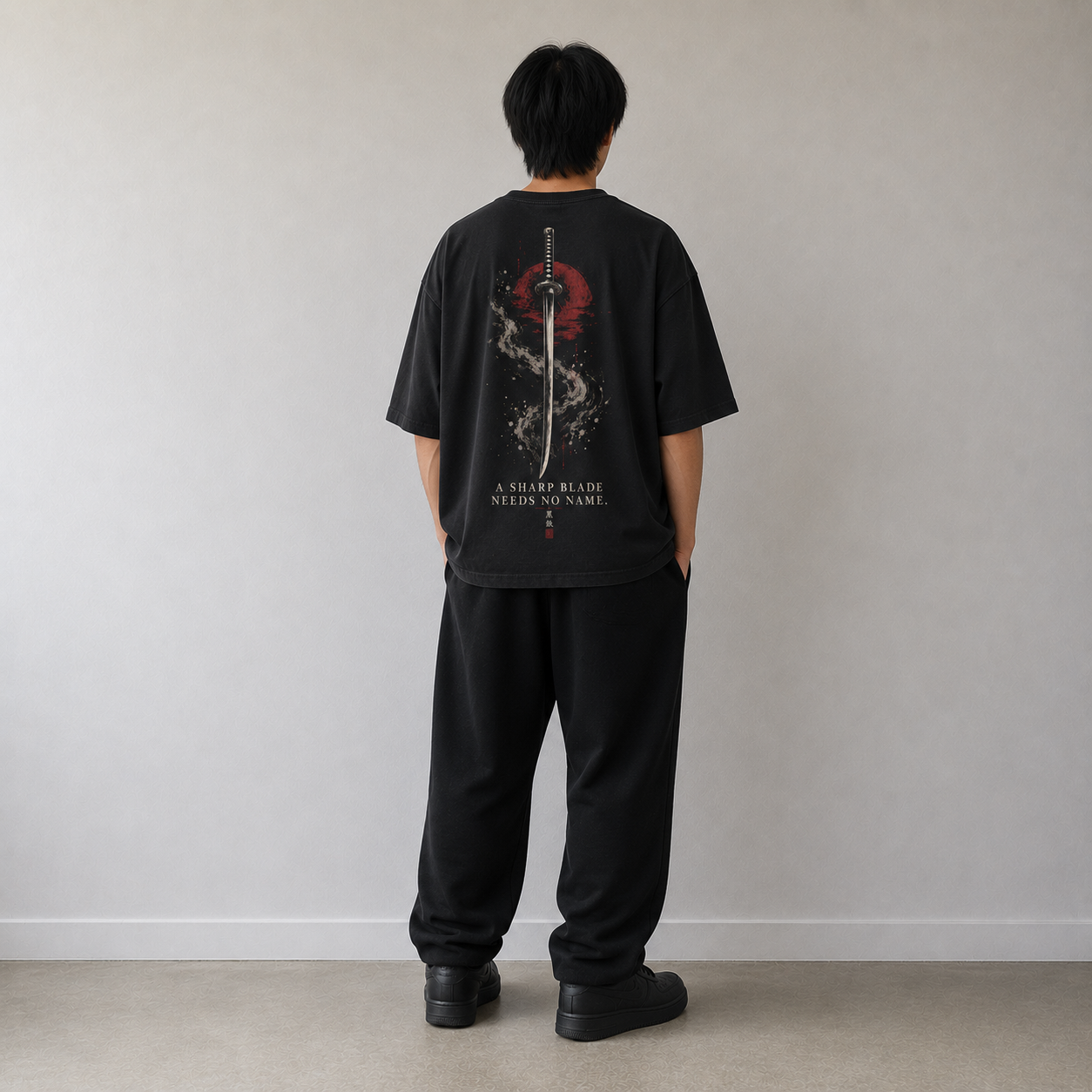 NO NAME Blade dark Japanese streetwear t-shirt lifestyle image