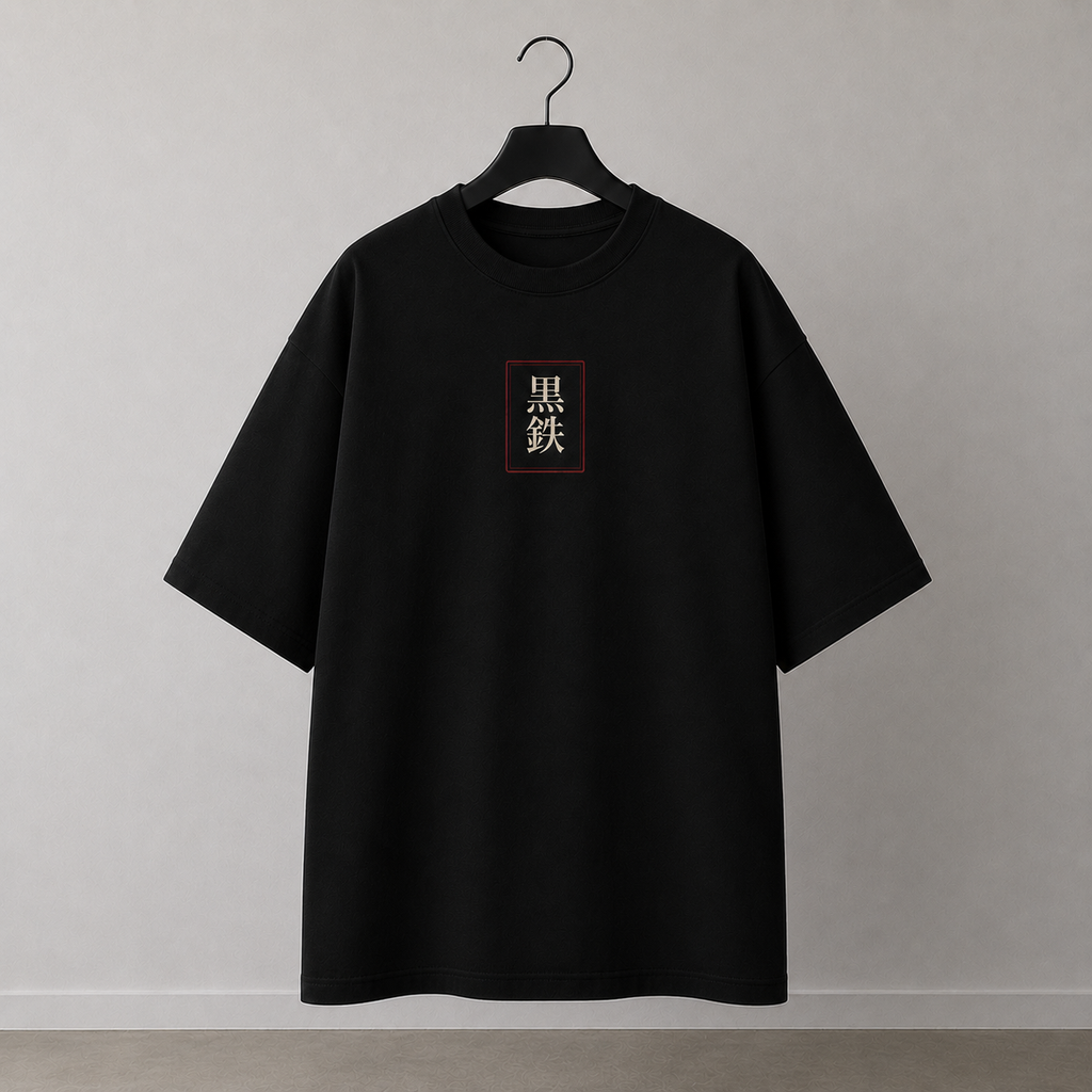 SHOGUN Blade t-shirt back print with dark samurai streetwear artwork