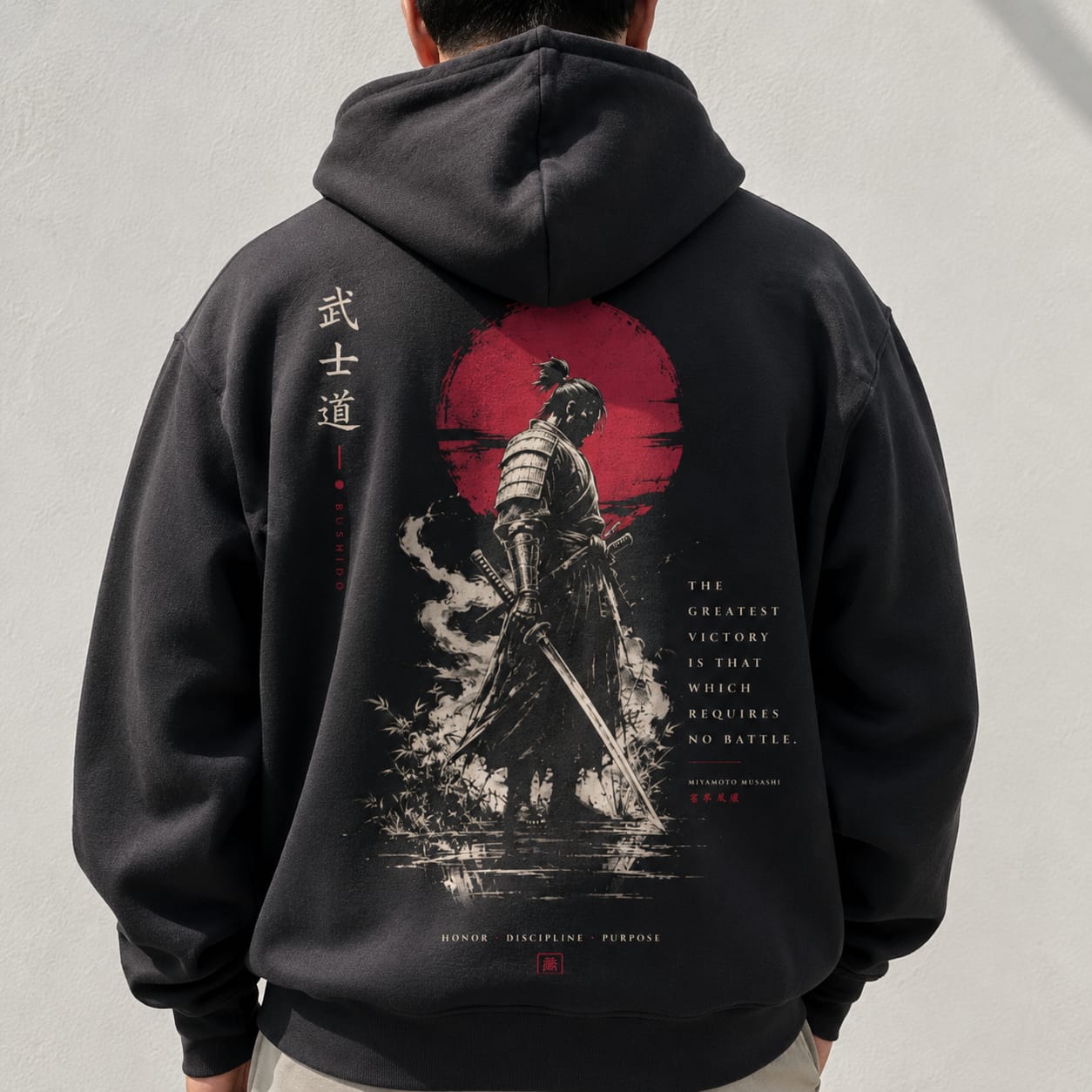 VICTORIOUS hoodie bone ink print detail