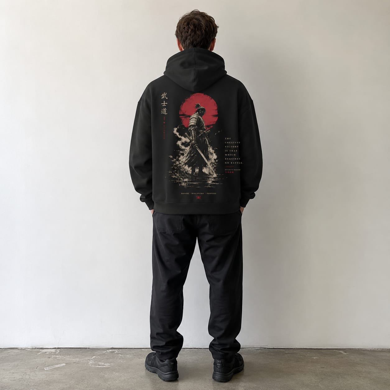 KUROGANE VICTORIOUS oversized hoodie in black
